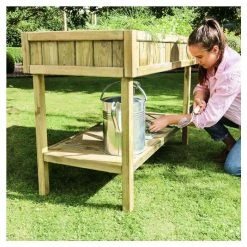 Raised Wooden Herb Bed 122cm -Cheap PLANTERS Store PP13051 add image 3 cf2a