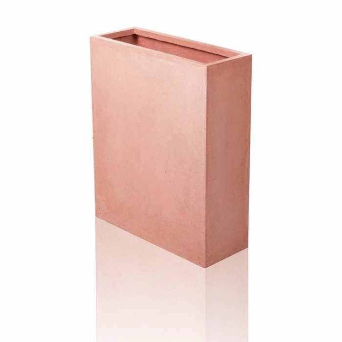 95cm Tall Terracotta Fibrecotta Trough Planter 3 95cm Tall Terracotta Fibrecotta Trough Planter - Image 3