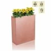 72cm Terracotta Fibrecotta Tall Trough Planter