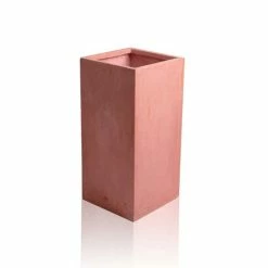 70cm Terracotta Fibrecotta Tall Cube Planter -Cheap PLANTERS Store PP1762L add image 2 479a