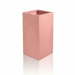 50cm Terracotta Fibrecotta Tall Cube Planter -Cheap PLANTERS Store PP1762S add image 2 1f6b