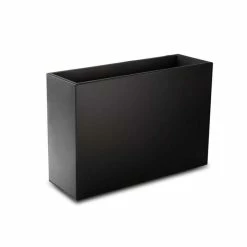 89cm Black Zinc Tall Trough Planter with Insert - By Primrose™ -Cheap PLANTERS Store PP1772M add image 1 89e9