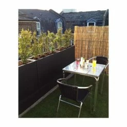 89cm Black Zinc Tall Trough Planter with Insert - By Primrose™ -Cheap PLANTERS Store PP1772M add image 4 5695