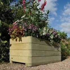 W1m (3ft 3in) Wooden Rectangular Marberry Planter by Rowlinson® 9 W1m (3ft 3in) Wooden Rectangular Marberry Planter by Rowlinson® -Cheap PLANTERS Store PP1878 add image 2 1045