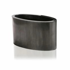 W60cm Platinum Low Oval Zinc Galvanised Planter - By Primrose™ 8 W60cm Platinum Low Oval Zinc Galvanised Planter - By Primrose™ -Cheap PLANTERS Store PP1975 add image 2 ccf8