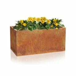 60cm Corten Steel Trough Planter