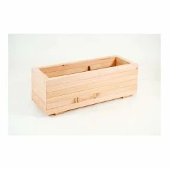 84cm Larch Wood Medium Trough Planter