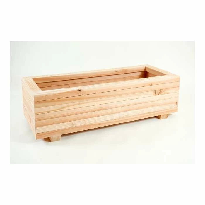 1.2m Larch Wood Medium Veggie Trough Planter 1 1.2m Larch Wood Medium Veggie Trough Planter