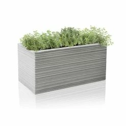 80cm Terracotta Fibrecotta Berniss Trough Planter