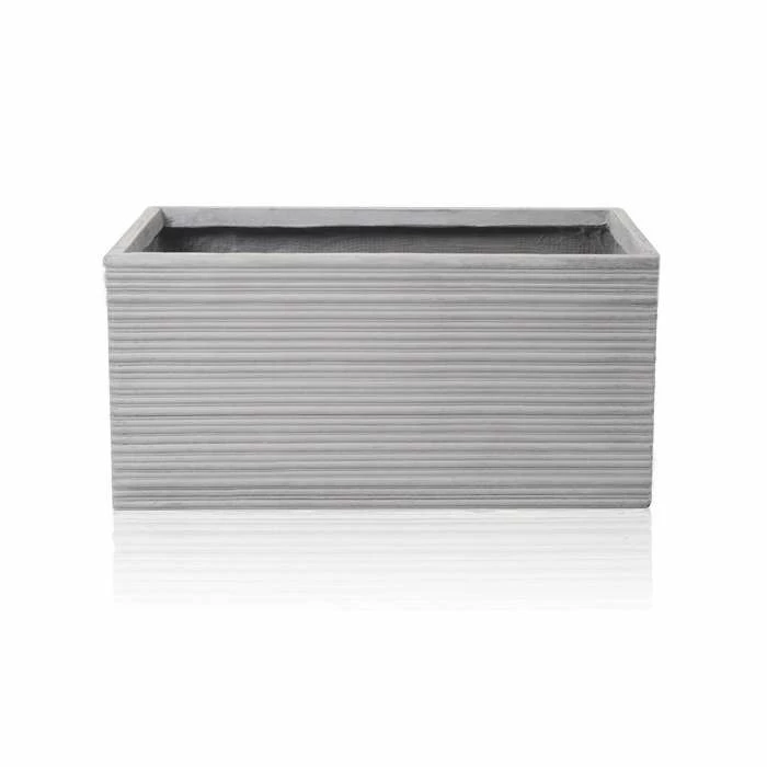 50cm Terracotta Fibrecotta Berniss Trough Planter 4 50cm Terracotta Fibrecotta Berniss Trough Planter - Image 4