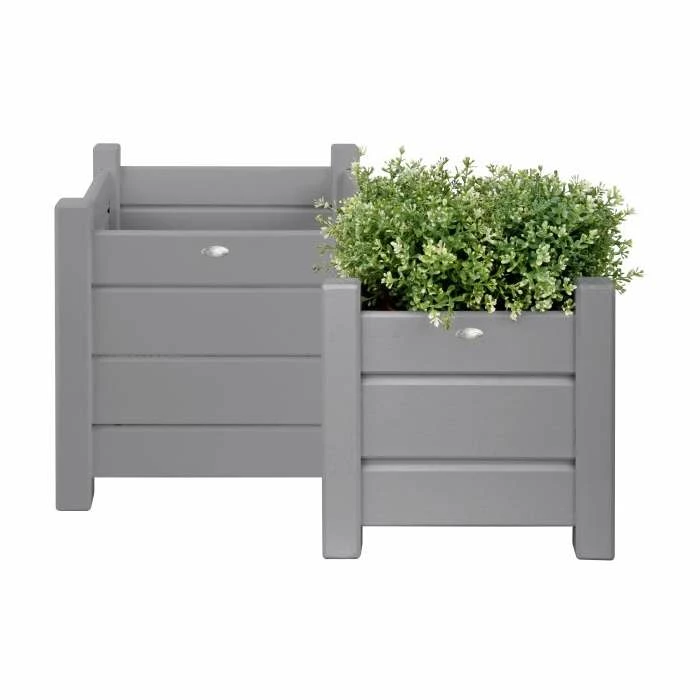 Square Versailles Planters - Set of 2 - 30cm/40cm 1 Square Versailles Planters - Set of 2 - 30cm/40cm