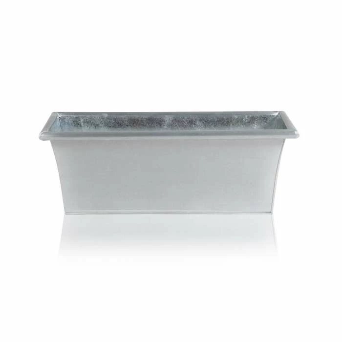 60cm Zinc Galvanised Trough Planter - By Primrose™ 1 60cm Zinc Galvanised Trough Planter - By Primrose™