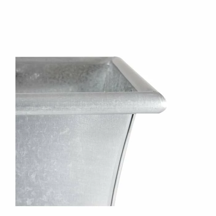 50cm Zinc Galvanised Trough Planter - By Primrose™ 2 50cm Zinc Galvanised Trough Planter - By Primrose™ - Image 2