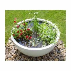 72cm Fibreglass High Gloss Low Bowl Planter - By Primrose™ -Cheap PLANTERS Store PP2108WHT add image 1 21db