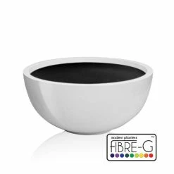 72cm Fibreglass High Gloss Low Bowl Planter - By Primroseâ„¢