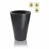 69cm Polystone Black Calgary Tall Planter