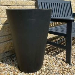 89cm Polystone Calgary Grey Tall Planter