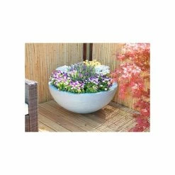 90cm Polystone Grey Lismore Low Planter -Cheap PLANTERS Store PP2358L add image 3 599d