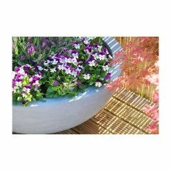 70cm Polystone Lismore Grey Low Planter -Cheap PLANTERS Store PP2358S add image 1 f317