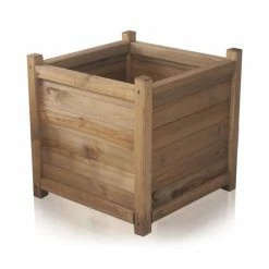 H45cm Wooden Cube Planter by Liz Frances™ -Cheap PLANTERS Store PP2447S add image 1 b691
