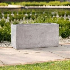 Trough 100cm Handmade Fiberstone Planter in Grey - Exclusive to Primrose 8 Trough 100cm Handmade Fiberstone Planter in Grey - Exclusive to Primrose -Cheap PLANTERS Store PP24GRYS PP24GRYM 3 7d30