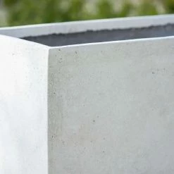Trough 80cm Handmade Fiberstone Planter in White - Exclusive to Primrose -Cheap PLANTERS Store PP24WHTS PP24WHTM 3 f0a8