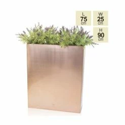 H90cm Tall Copper Trough Planter with Insert - By Primrose™ -Cheap PLANTERS Store PP2825 main image 6bfc