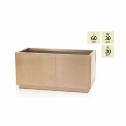 60cm Zinc Galvanised Kick-Bottom Trough Planter in Copper by Primrose™ -Cheap PLANTERS Store PP2827S main image 522f