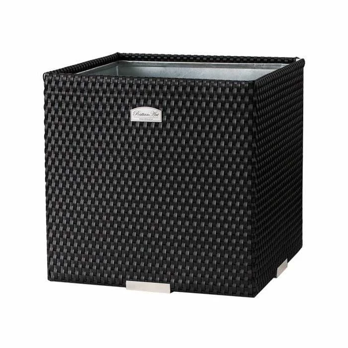 46cm Polyrattan Cube Planter available in 8 colours - Brown and Black 1 46cm Polyrattan Cube Planter available in 8 colours - Brown and Black