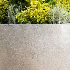 Round 60cm Handmade Fiberstone Planter in Grey - Exclusive to Primrose -Cheap PLANTERS Store PP28GRY 3 9fb2