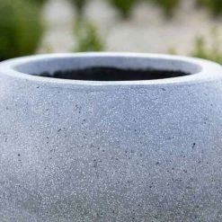 Sphere 32cm Handmade Fiberstone Planter in Grey - Exclusive to Primrose -Cheap PLANTERS Store PP29GRY 3 76eb