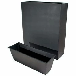 H90cm Black Zinc Tall Trough Planter with Insert - By Primrose™ 10 H90cm Black Zinc Tall Trough Planter with Insert - By Primrose™ -Cheap PLANTERS Store PP3009 add image 3 5a76