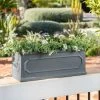 61cm Kensington Lead Effect Framed Trough Planter