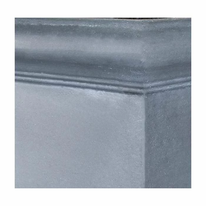 36cm Terracotta Fibrecotta Blenheim Lead Effect Cube Planter by Terra Pot 2 36cm Terracotta Fibrecotta Blenheim Lead Effect Cube Planter by Terra Pot - Image 2