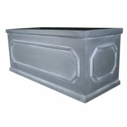 71cm Kensington Lead Effect Framed Trough Planter -Cheap PLANTERS Store PP3032 add image 2 a975
