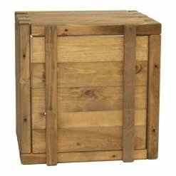 42cm Small Wooden Pine Raised Cube Planter -Cheap PLANTERS Store PP3421 add image 3 a805