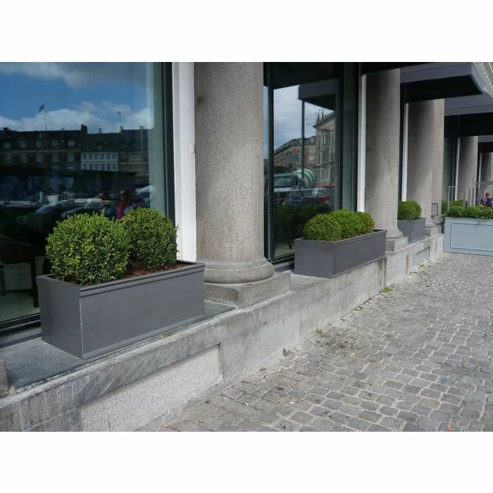 190cm Chelsea Trough Planter in Faux Lead 2 190cm Chelsea Trough Planter in Faux Lead - Image 2