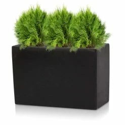 30cm Light Polystone Small Trough Pot in Black 8 30cm Light Polystone Small Trough Pot in Black -Cheap PLANTERS Store PP3931 add image 2 a7a5