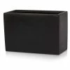 30cm Light Polystone Small Trough Pot in Black