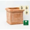 D26cm Small Terracotta Cube Pot