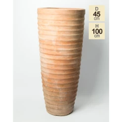 H1m Terracotta Tapered Cylinder Planter -Cheap PLANTERS Store PP3959 main image a90e