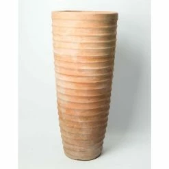 H1m Terracotta Tapered Cylinder Planter