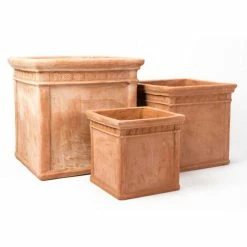 H40cm Medium Light Terracotta Medium Cube Planter -Cheap PLANTERS Store PP3961 add image 3 7fe4