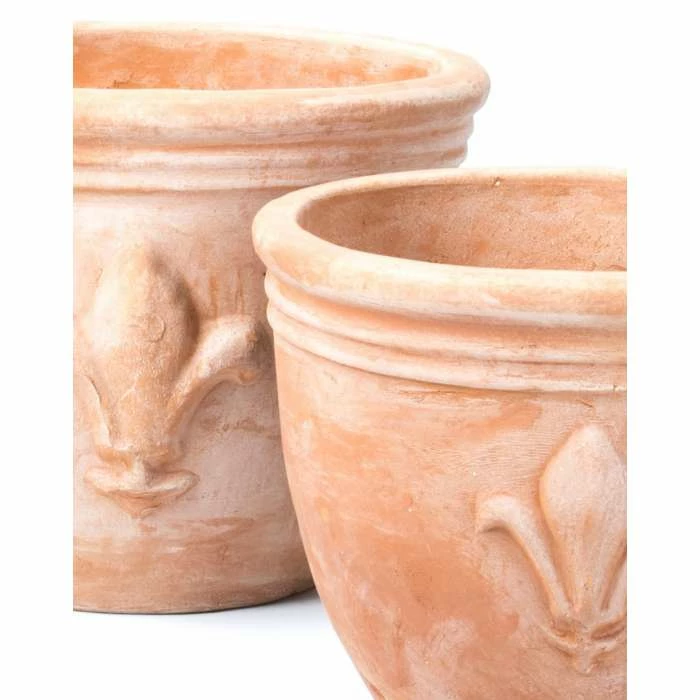 D30cm Terracotta Pot With Fleur De Lis 5 D30cm Terracotta Pot With Fleur De Lis - Image 5