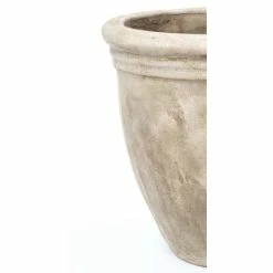 D47cm Stone Terracotta Planter With Fleur De Lis -Cheap PLANTERS Store PP3971 add image 2 861c