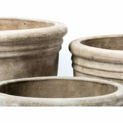 D47cm Stone Terracotta Planter With Fleur De Lis -Cheap PLANTERS Store PP3971 add image 5 607a