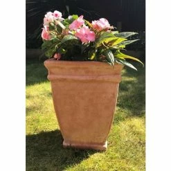 H49cm Terracotta Tapered Cube Planter -Cheap PLANTERS Store PP3974 add image 2 7e07