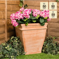 H59cm Terracotta Tapered Cube Planter 15 H59cm Terracotta Tapered Cube Planter -Cheap PLANTERS Store PP3975 main image cc1a