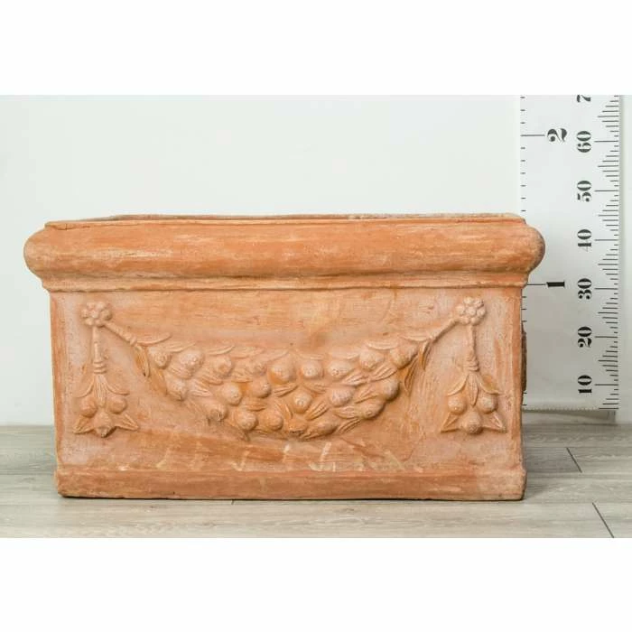 W80cm Large Terracotta Trough With Detail 6 W80cm Large Terracotta Trough With Detail - Image 6