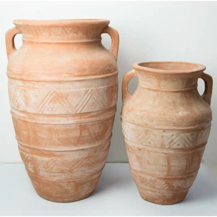 H100cm Terracotta Athenaian Vase Shape Planter 2 H100cm Terracotta Athenaian Vase Shape Planter - Image 2
